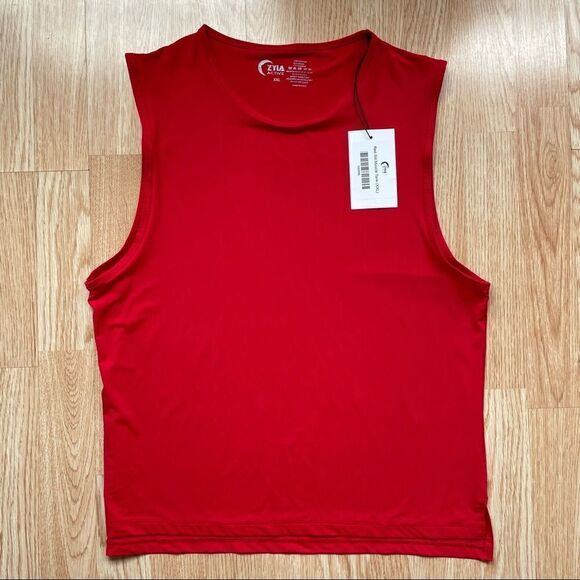 NWT Zyia Active Red Slit Muscle Tank - Size: XXL - Picture 4 of 8